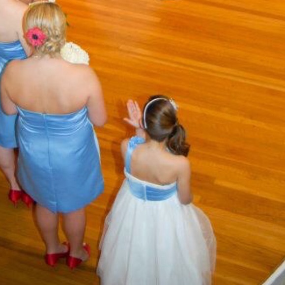 Alfred Angelo light blue bridesmaid dress - Picture 3 of 8